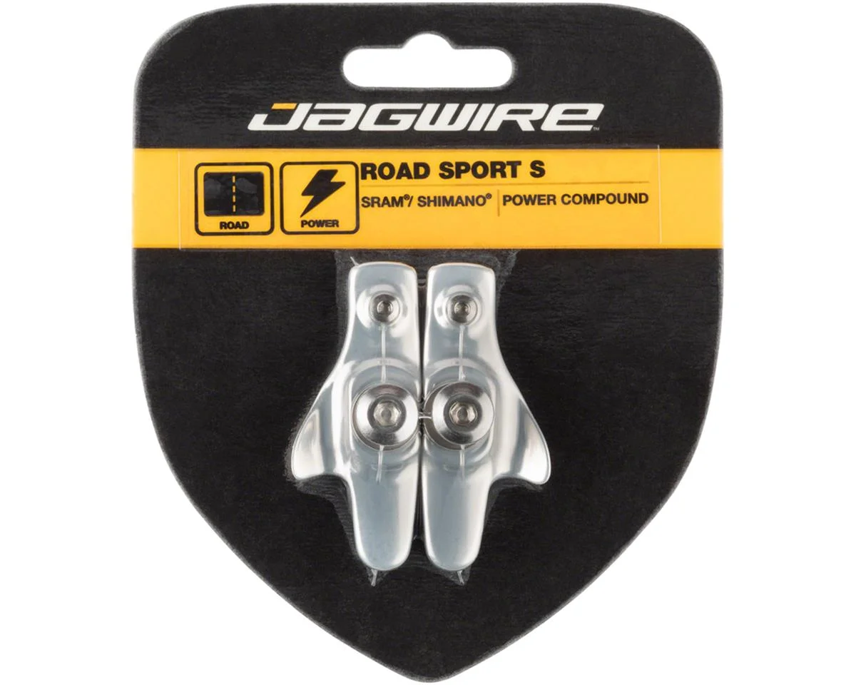 Jagwire Road Sport S Brake Pads (Silver) (For Shimano/SRAM) (1 Pair)